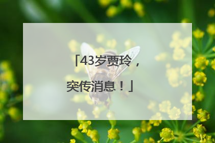 43岁贾玲，突传消息！