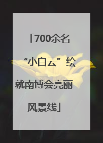 700余名“小白云”绘就南博会亮丽风景线