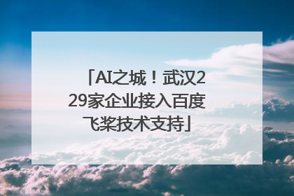AI之城！武汉229家企业接入百度飞桨技术支持