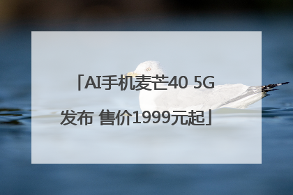 AI手机麦芒40 5G发布 售价1999元起